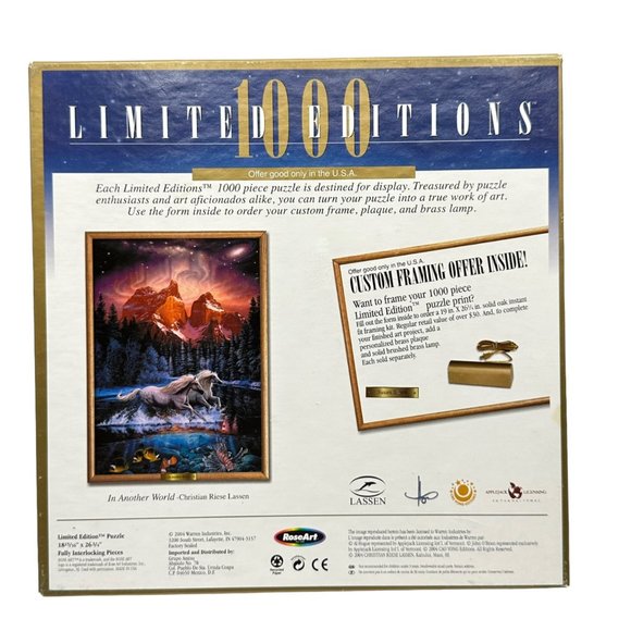 RoseArt Puzzle Cafe Montmartre 1000 Pieces Jigsaw Limited Edition 2004 Vintage - Picture 2 of 10